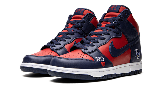 SB Dunk High "Supreme - By Any Means - Navy/Red" DN3741 600